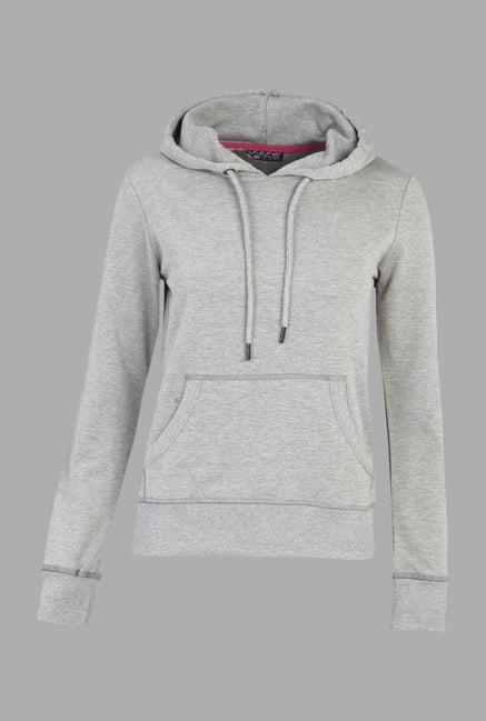 Doone Grey Solid Training Hoodie Doone Grey Solid Training Hoodie