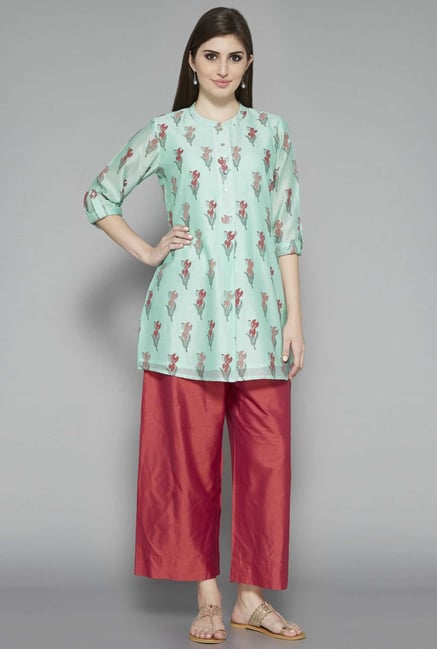 Zuba by Westside Green Printed Kurti Zuba by Westside Green Printed Kurti
