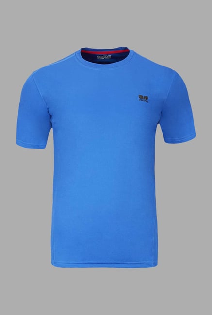 Doone Blue Solid Training T Shirt Doone Blue Solid Training T Shirt