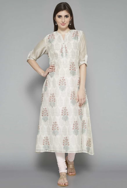 Zuba by Westside Off White Printed Kurta Zuba by Westside Off White Printed Kurta