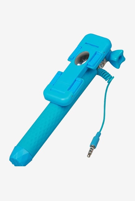 ULTRAPROLINK UM0039BLU Wired Selfie Stick (Blue) ULTRAPROLINK UM0039BLU Wired Selfie Stick (Blue)