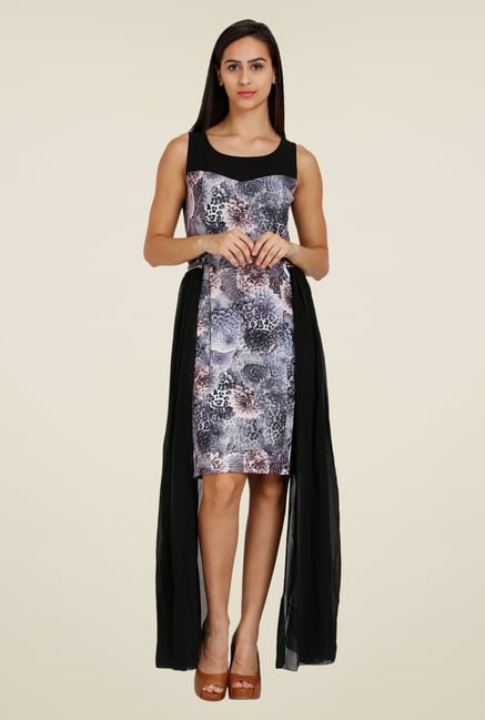 Forever Fashion Grey Printed Dress Forever Fashion Grey Printed Dress