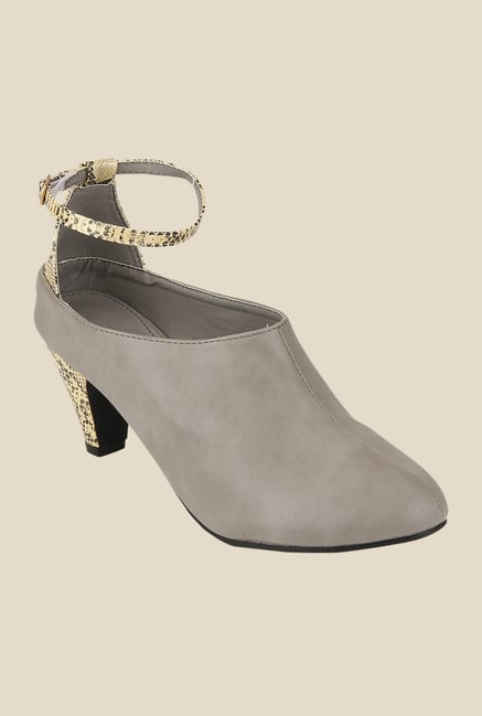 Yepme Grey Ankle Strap Shoes Yepme Grey Ankle Strap Shoes