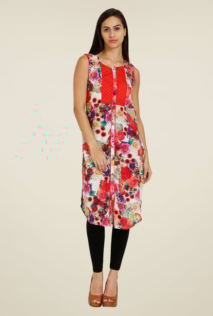 Forever Fashion Multicolor Floral Print Tunic Forever Fashion Multicolor Floral Print Tunic