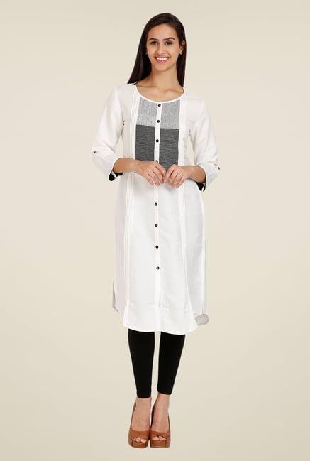 Forever Fashion White Printed Tunic Forever Fashion White Printed Tunic