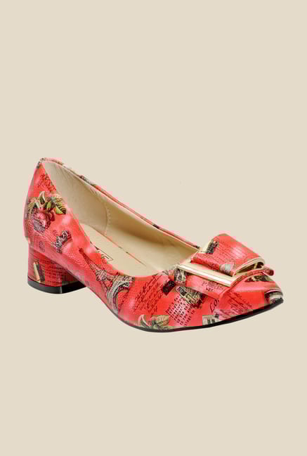 Yepme Red Block Heeled Pumps Yepme Red Block Heeled Pumps