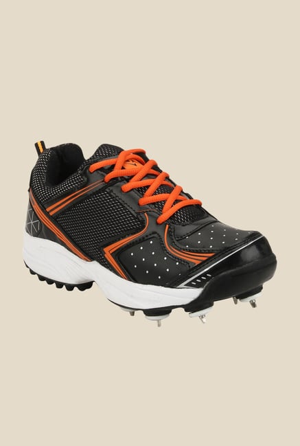 Yepme Black & Orange Cricket Shoes Yepme Black & Orange Cricket Shoes
