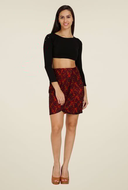 Forever Fashion Red Lace Skirt Forever Fashion Red Lace Skirt