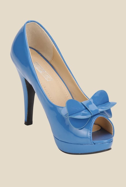 Yepme Blue Peeptoe Stilettos Yepme Blue Peeptoe Stilettos