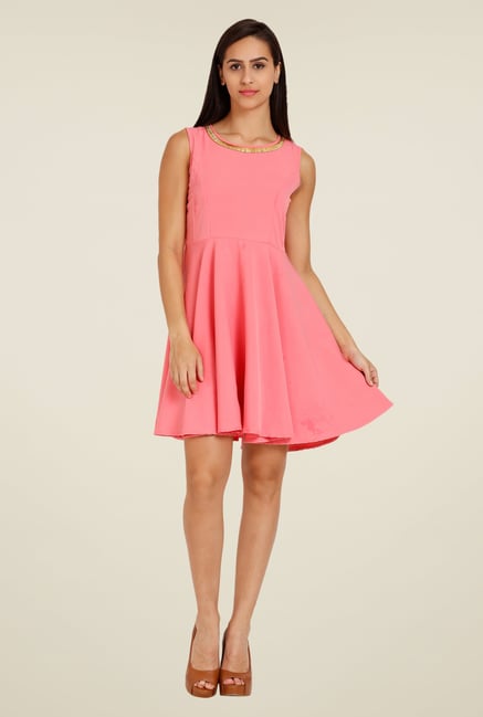 Forever Fashion Pink Solid Dress Forever Fashion Pink Solid Dress