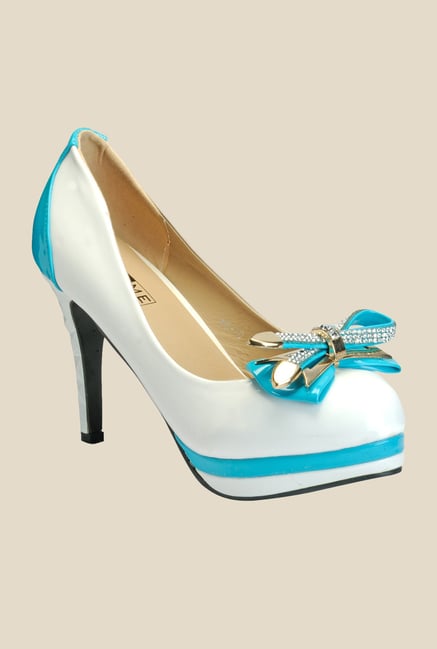 Yepme White & Blue Stiletto Pumps Yepme White & Blue Stiletto Pumps