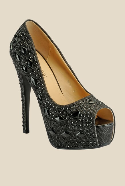 Yepme Black Peeptoe Stilettos Yepme Black Peeptoe Stilettos