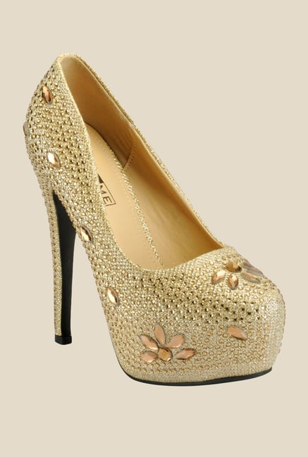 Yepme Golden Stiletto Pumps Yepme Golden Stiletto Pumps