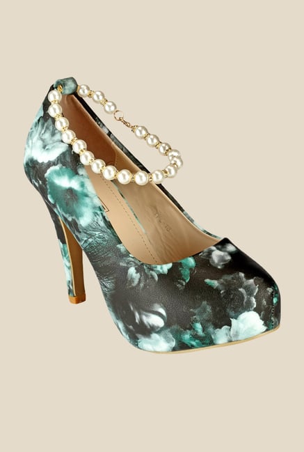 Yepme Black & Green Stiletto Pumps Yepme Black & Green Stiletto Pumps