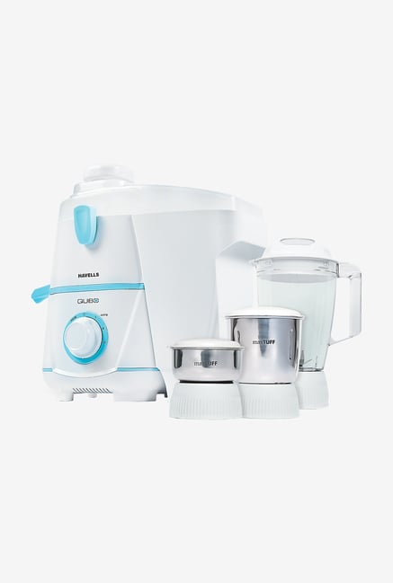 Havells Qubo GHFJMBAW050 3 Jar Juicer Mixer Grinder (White) Havells Qubo GHFJMBAW050 3 Jar Juicer Mixer Grinder (White)
