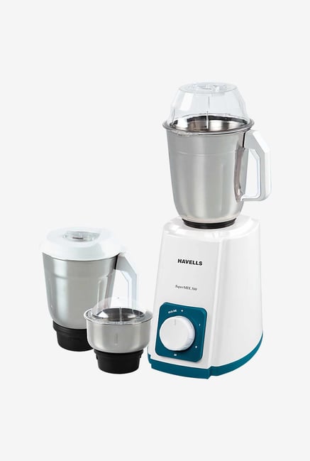 Havells SuperMix 500 3 Jar Watt Mixer Grinder (White) Havells SuperMix 500 3 Jar Watt Mixer Grinder (White)