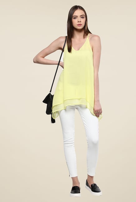 Yepme Patricia Yellow Layered Cami Top Yepme Patricia Yellow Layered Cami Top