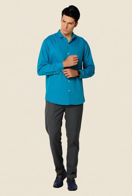 Yepme Blue Jenson Premium Shirt Yepme Blue Jenson Premium Shirt