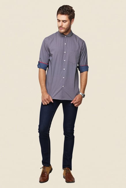 Yepme Purple Jenson Premium Shirt Yepme Purple Jenson Premium Shirt