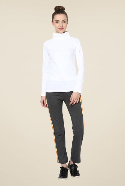 Yepme Grey Alba Solid Track pants Yepme Grey Alba Solid Track pants