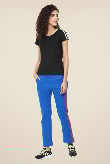 Yepme Royal Blue Leanne Solid Track pants Yepme Royal Blue Leanne Solid Track pants