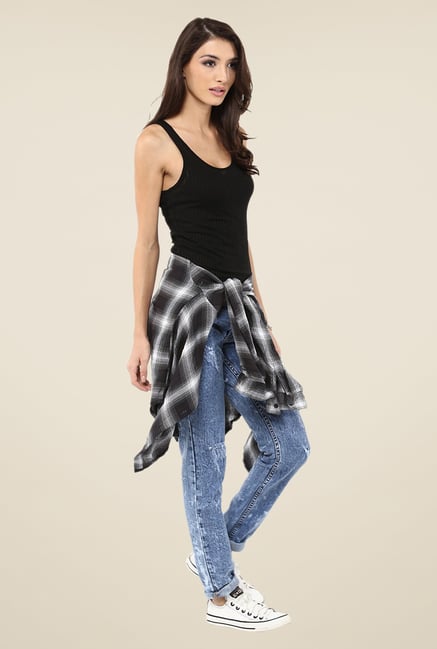 Yepme Blue Kimberiee Acid Wash Jeans Yepme Blue Kimberiee Acid Wash Jeans