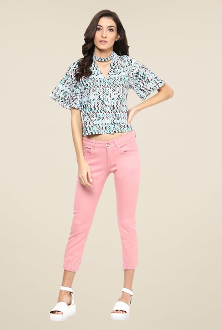 Yepme Peach Stephy Solid Joggers Yepme Peach Stephy Solid Joggers