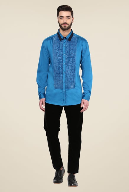 Yepme Blue Axwell Party Shirt Yepme Blue Axwell Party Shirt
