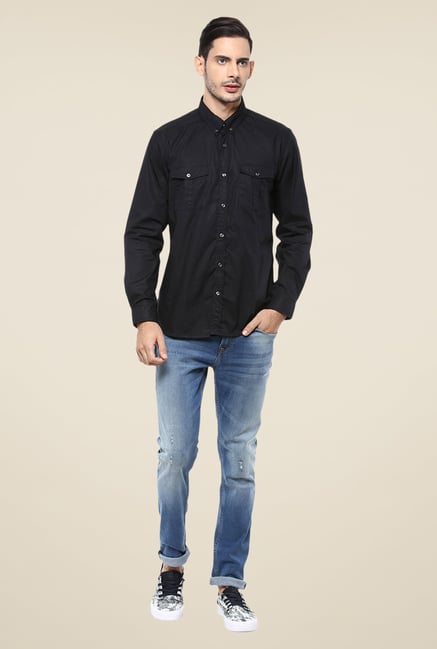 Yepme Black Parkinn Premium Shirt Yepme Black Parkinn Premium Shirt