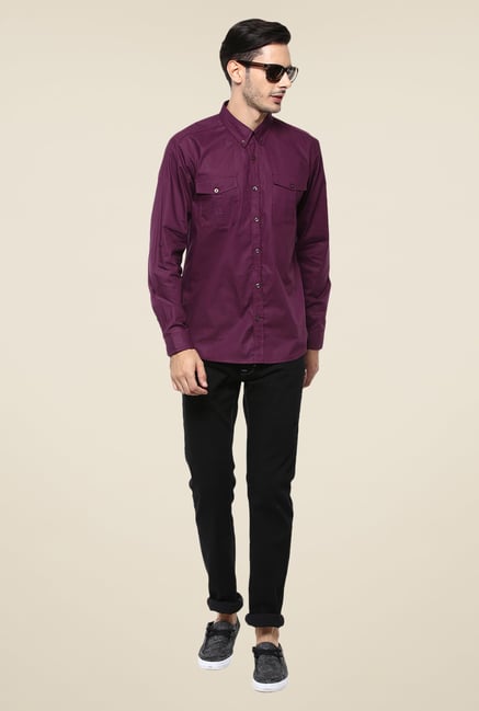 Yepme Purple Parkinn Premium Shirt Yepme Purple Parkinn Premium Shirt