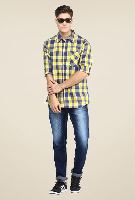 Yepme Yellow Checks Shirt Yepme Yellow Checks Shirt