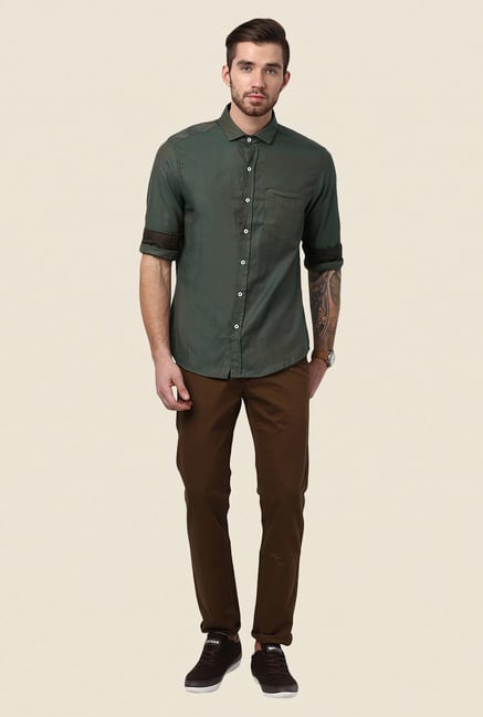 Yepme Green Hamlett Premium Shirt Yepme Green Hamlett Premium Shirt