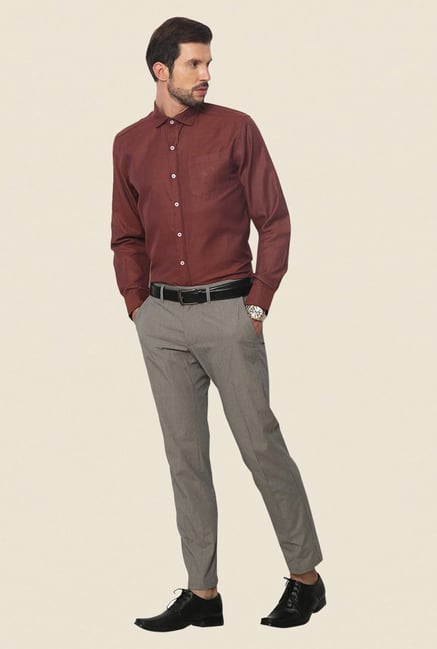 Yepme Orange Hamlett Premium Shirt Yepme Orange Hamlett Premium Shirt