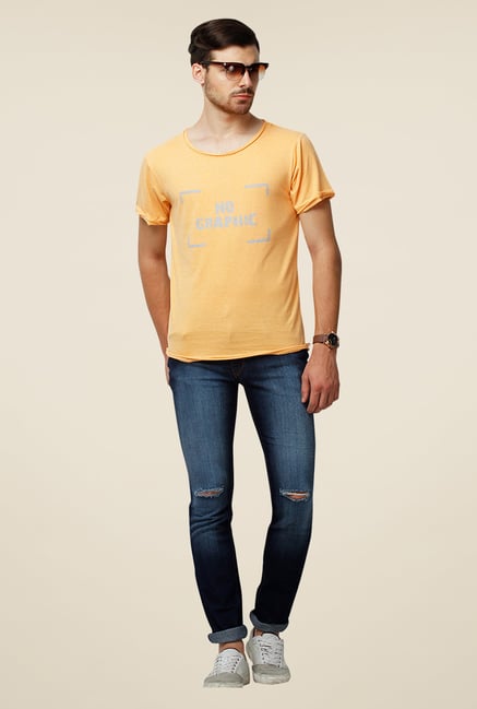Yepme Orange Janesen Premium Printed T Shirt Yepme Orange Janesen Premium Printed T Shirt