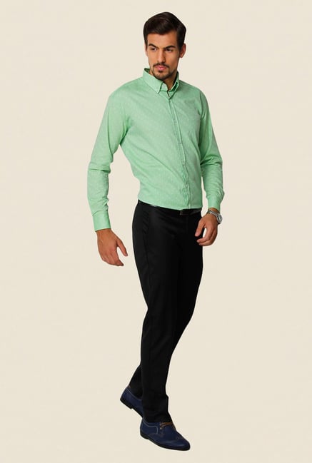 Yepme Green Freddo Premium Cotton Shirt Yepme Green Freddo Premium Cotton Shirt