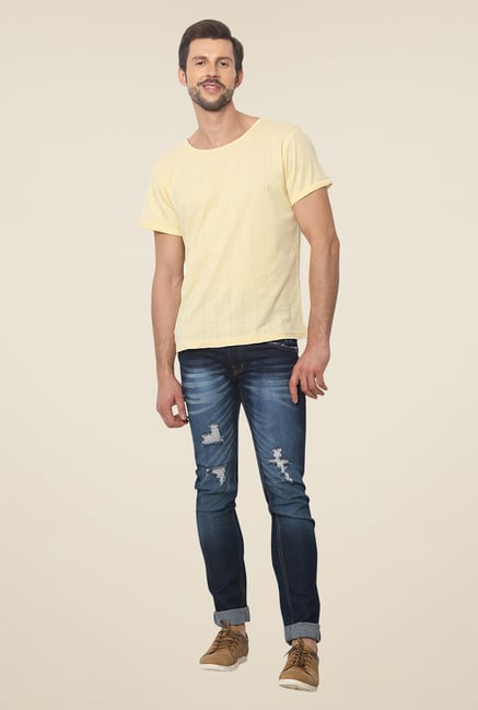Yepme Yellow Otello Premium Solid T Shirt Yepme Yellow Otello Premium Solid T Shirt