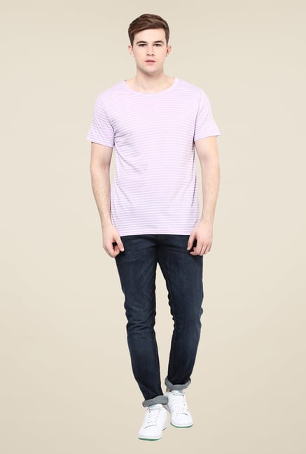 Yepme Pink Striped T Shirt Yepme Pink Striped T Shirt