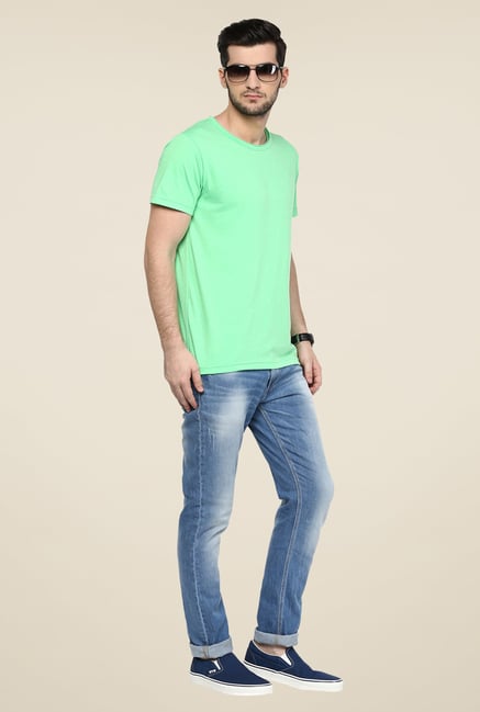 Yepme Green Solid T Shirt Yepme Green Solid T Shirt