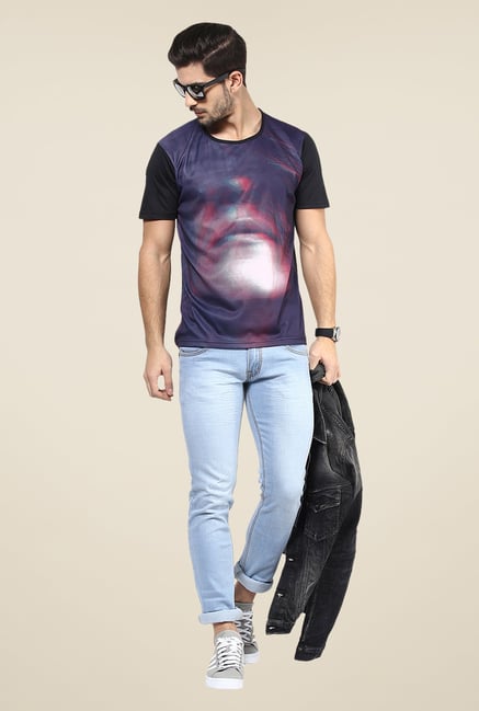 Yepme Purple Printed T Shirt Yepme Purple Printed T Shirt