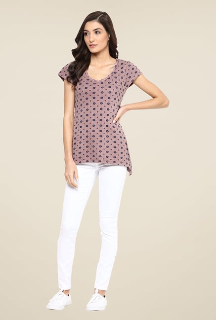 Yepme Melinda Pink Floral Print Top Yepme Melinda Pink Floral Print Top