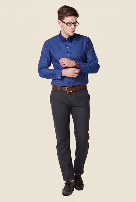 Yepme Blue Printed Hanfred Premium Shirt Yepme Blue Printed Hanfred Premium Shirt