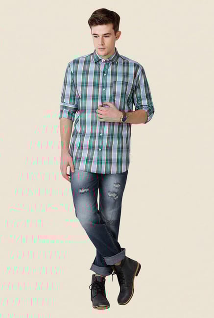 Yepme Green Wilmar Premium Shirt Yepme Green Wilmar Premium Shirt