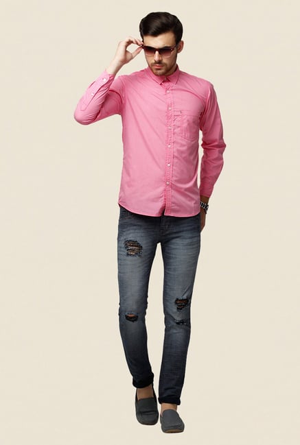 Yepme Pink Hossman Premium Shirt Yepme Pink Hossman Premium Shirt
