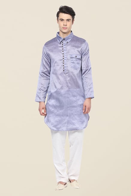 Yepme Purple Graeme Solid Kurta Yepme Purple Graeme Solid Kurta