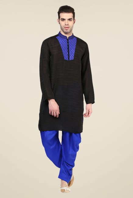 Yepme Black Laster Solid Kurta Yepme Black Laster Solid Kurta