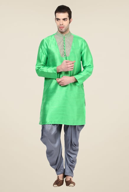 Yepme Green Laster Solid Kurta Yepme Green Laster Solid Kurta