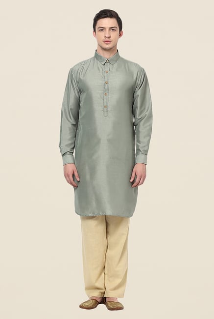 Yepme Grey Rubin Solid Kurta Yepme Grey Rubin Solid Kurta