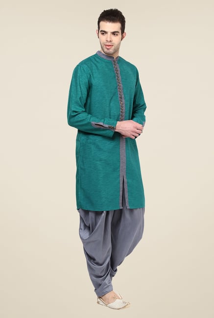 Yepme Teal Markus Solid Kurta Yepme Teal Markus Solid Kurta