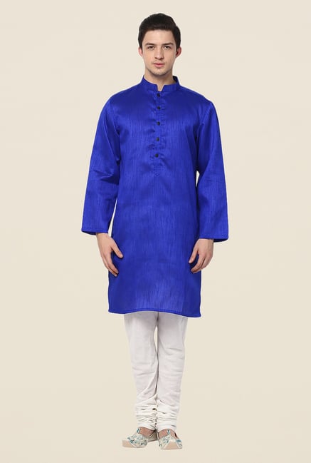 Yepme Blue Wesley Solid Kurta Yepme Blue Wesley Solid Kurta