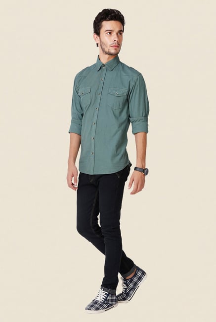 Yepme Green Freddo Premium Shirt Yepme Green Freddo Premium Shirt